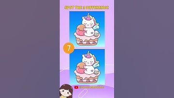 Spot the Difference Challenge: Unicorn Fantasy Puzzle Adventure