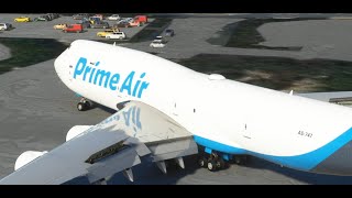 Amazon Prime Air | Boeing 747 Landing at Malta International Airport - Luqa, Malta | Capt. Stunn
