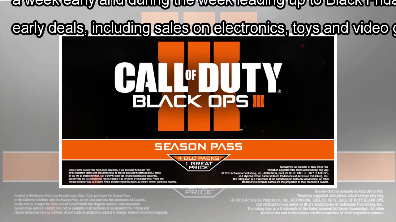 [Daily Times]Black friday deals on black ops 3 season pass 2017