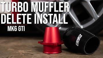 ECS Tuning Turbo Muffler Delete Install | MK6 GTI