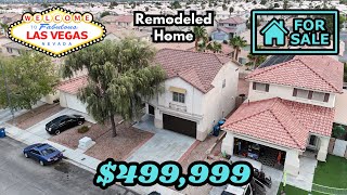 Affordable 2 Story Las Vegas Home for Sale | Under 500k | Remodeled | House Tour