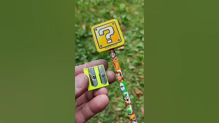 Sharpen pencils with a cute sharpener ✏️ #shorts #goodthing #diy #drawing  #tips #toys #mario #cute