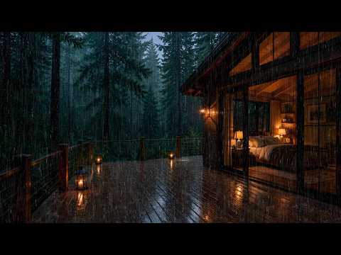 Hidden Cabin in the Rainy Woods 🌧 Nature Sounds for Better Sleep
