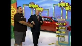 The Price is Right:  November 21, 2007  (First Triple Play win in Carey Era!)