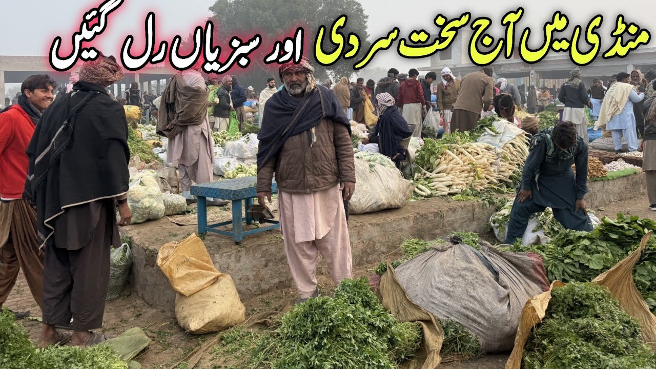 Mandi men Sakht Sardi Aur Aaj Ki Sabziyon Ke Rates | Cold Weather Sabzi Mandi Visit