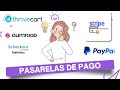 Comparativa de Pasarelas de Pago 2024: 2Checkout, Gumroad, ThriveCart, Stripe | para Emprendedores