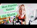 Most Popular Names from Around The World | SJ STRUM BABY NAMES