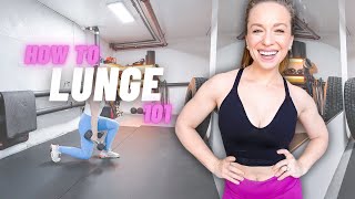 HOW TO LUNGE FOR BEGINNERS by Justina Ercole 1,329 views 8 days ago 6 minutes, 26 seconds