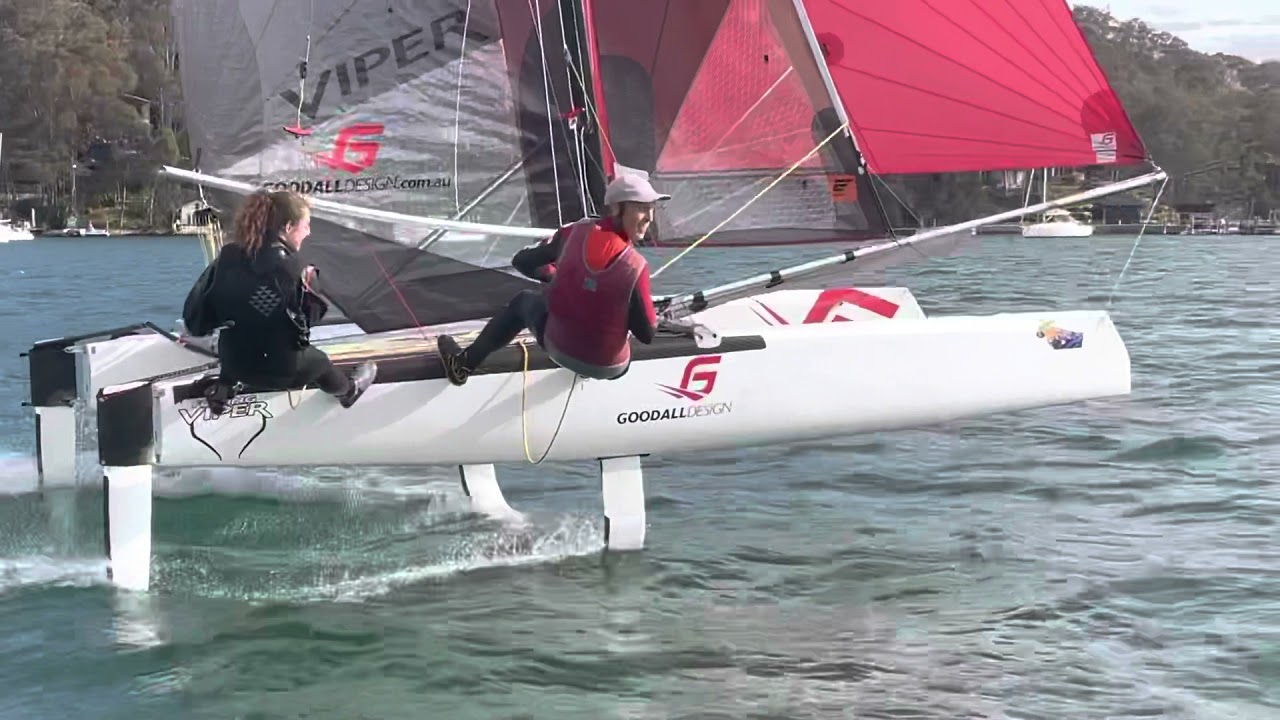 foiling viper catamaran