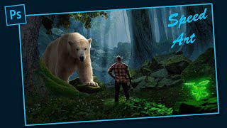 Big Bear Manipulation Photo | Photoshop tutorial