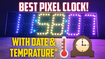 Pixel Clock⏱️ with Date & Temprature🌡️ [12 Hour]