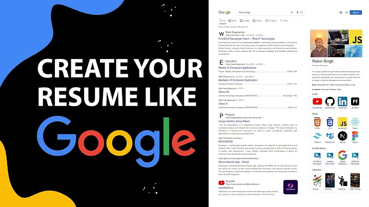 Create Your Resume Like Google | The Resume that got me into Google | Software Engineer Resume