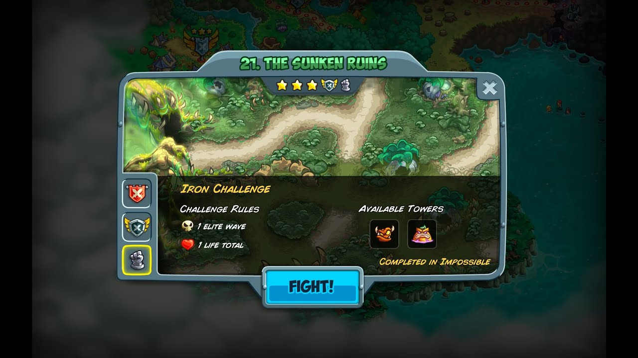 Kingdom Rush 5 Alliance | Iron | Impossible | No-premium | 21. The Sunken Ruins