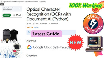 Optical Character Recognition (OCR) with Document AI (Python) #GSP1138 #qwiklabs #arcade