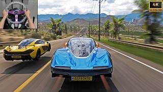 Mclaren Speedtail 1420Hp Iath Race Forza Horizon 5 Steering Wheel Gameplay