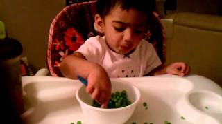 Dasari Nandhini Udanya Eating Green Peas