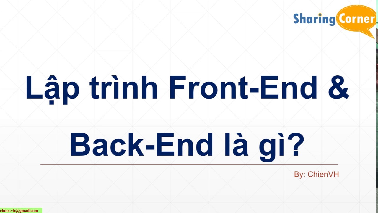 front end back end คือ  Update New  Lập trình Frontend \u0026 Backend, hiểu như nào cho đúng?