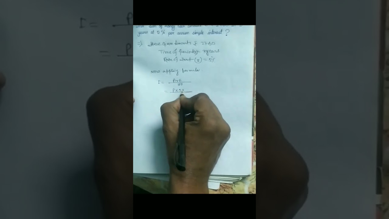 ICSE MATH SIMPLE INTEREST EASY MATH 
