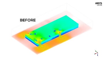 Computational Fluid Dynamics (CFD) Demonstrating Mars Air Curtain Protecting Exterior Openings