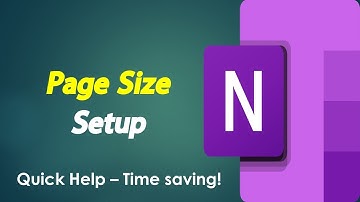 Change the Page Size and Orientation in OneNote