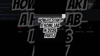 How To Start A Home Lab In 2026 Full Guide Part 7 #homelab #youtube #shorts #tech #tutorial #server