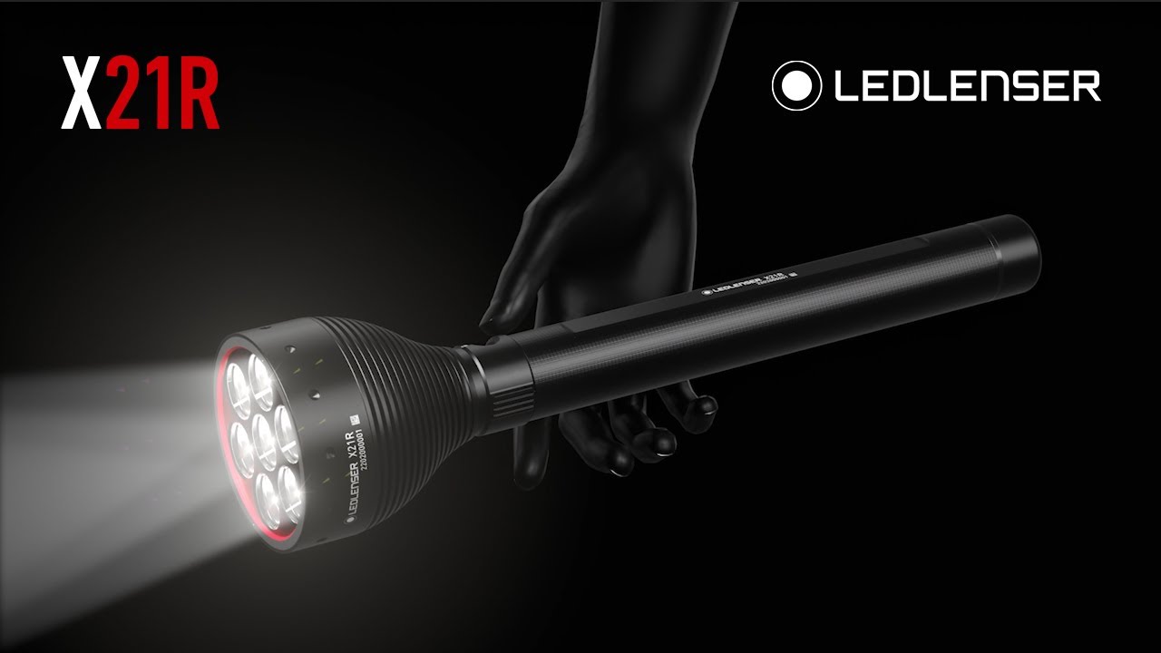 Ledlenser, X21R Rechargeable Professional Flashlight, High Power LED, 5,000  Lumens, 2,600-Foot Beam