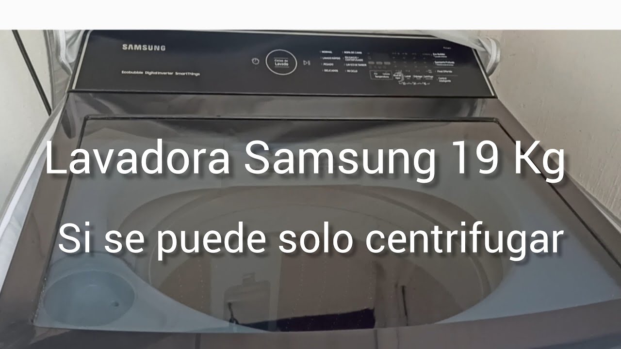 Te enseño cómo centrifugar solamente en tu lavadora Samsung 19 Kg @Tirokitoky-comparte 