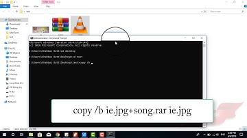 hide video file in image using cmd