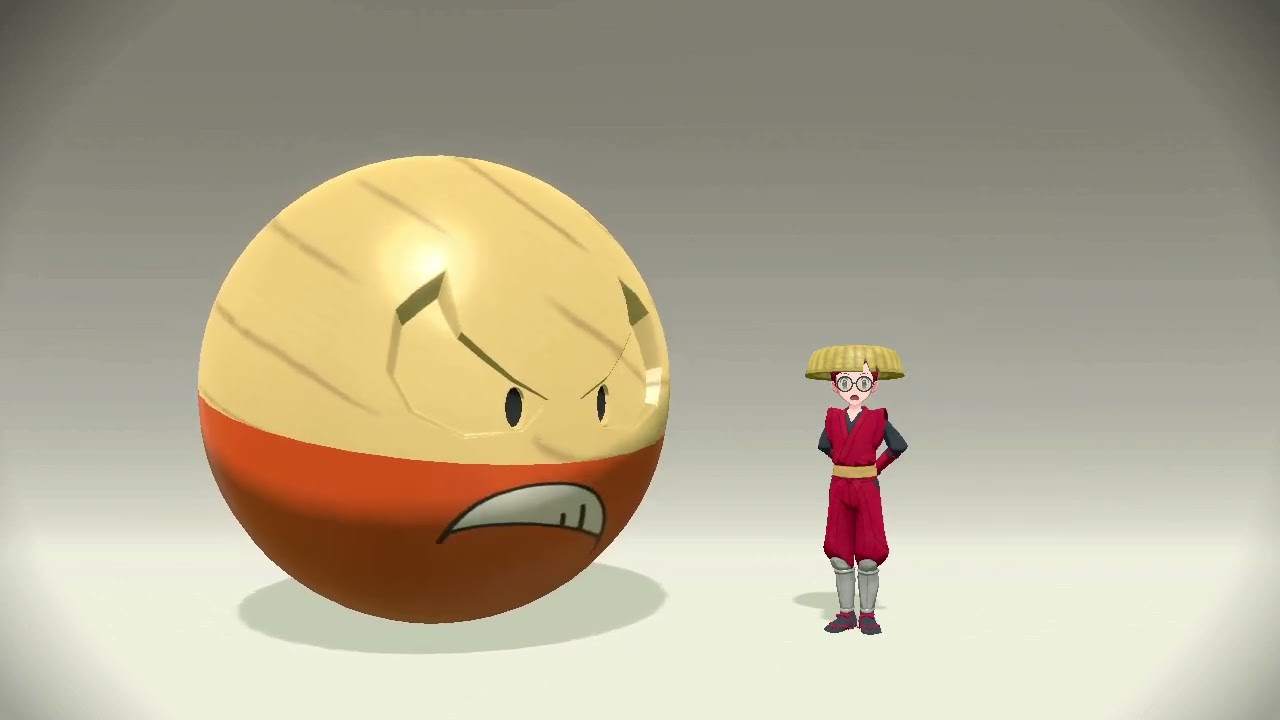 Different Poses of Alpha Hisuian Electrode in Pokemon Legends Arceus