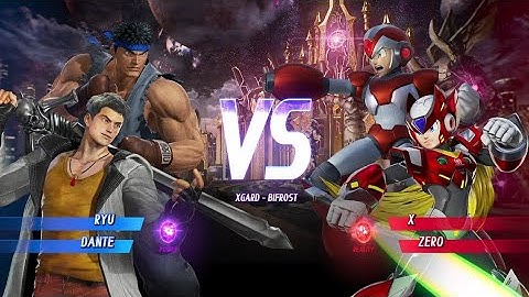 Ryu & Dante vs X & Zero (Hardest AI) - Marvel vs Capcom Infinite