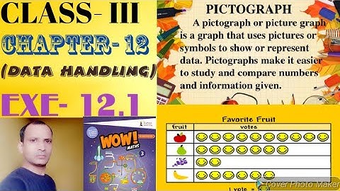WOW MATHS, CLASS- III, CH.- 12, (DATA HANDLING) EXE.- 12.1