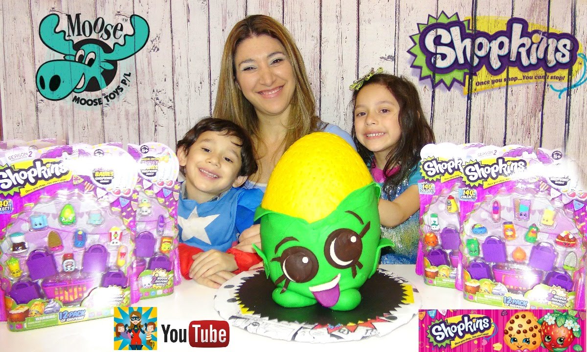 GIANT EGG SURPRISE OPENING SHOPKINS PLAY DOH EGG