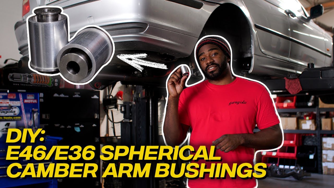 bmw e36 e46 spherical monoball control arm bushing install instructions how to diy