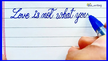 Viral Handwriting 🤩 How to write beautiful cursive handwriting || A1 Writing 