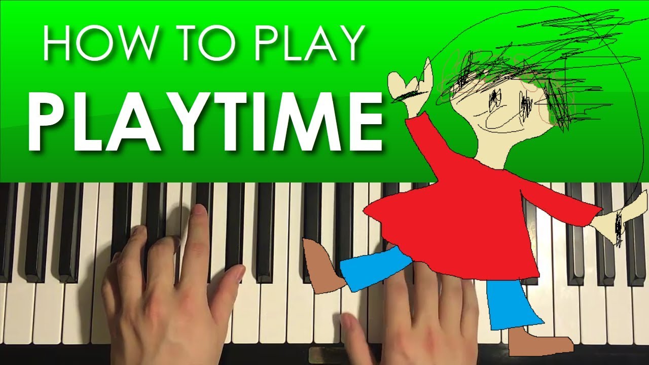 How To Play Baldi S Basics Playtime Theme Piano Tutorial