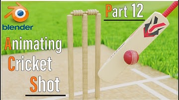 Blender 2.83 Beginner Tutorial Part 12 - Animating Cricket Shot - Urdu/Hindi