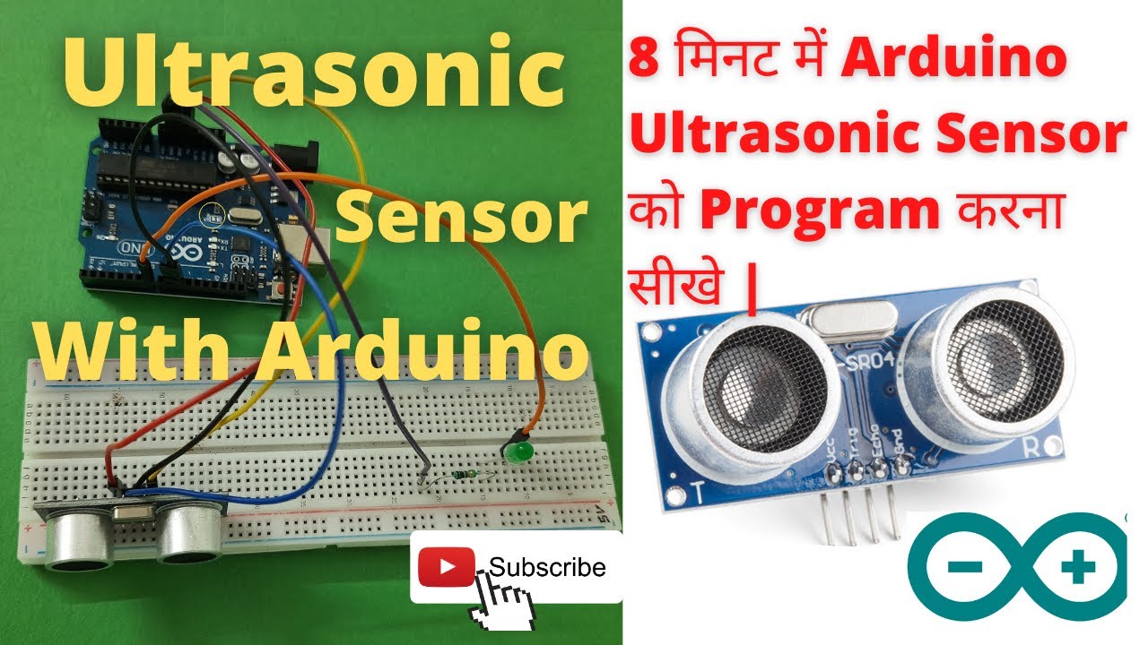 Using Ultrasonic Distance Sensor HC-SR04 with LED and Arduino | Arduino ...