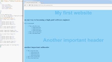 HTML5 Tutorial for Beginners 7 -- Internal Stylesheets