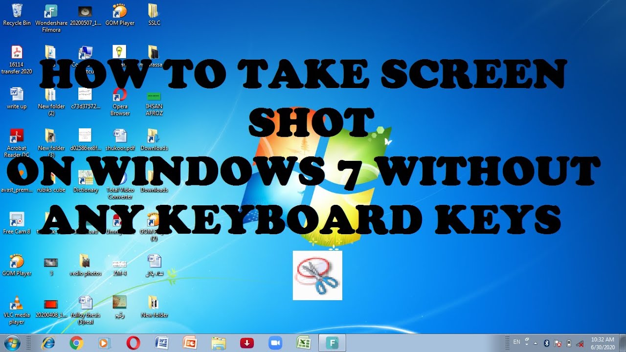 HOW TO TAKE SCREENSHOT AND EDIT IN WINDOWS 7 WITHOUT USING KEYBOARD