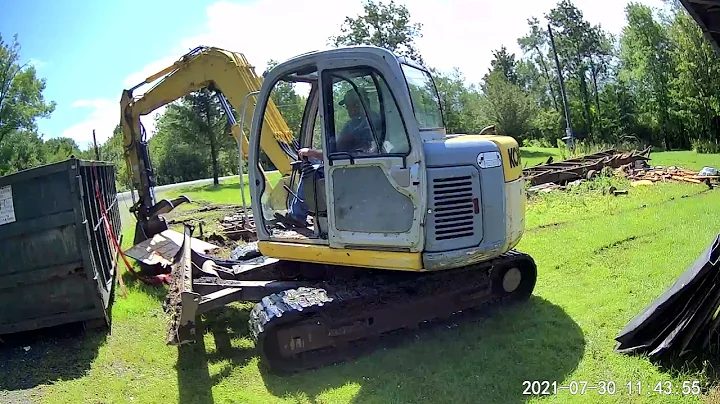 Trailer Floor And Frame Demolition Timelapse