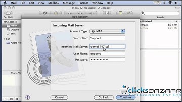 How to setup a mail account using IMAP