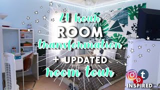 My 24 Hour Room Transformation + Updated Room Tour! | aliyah simone