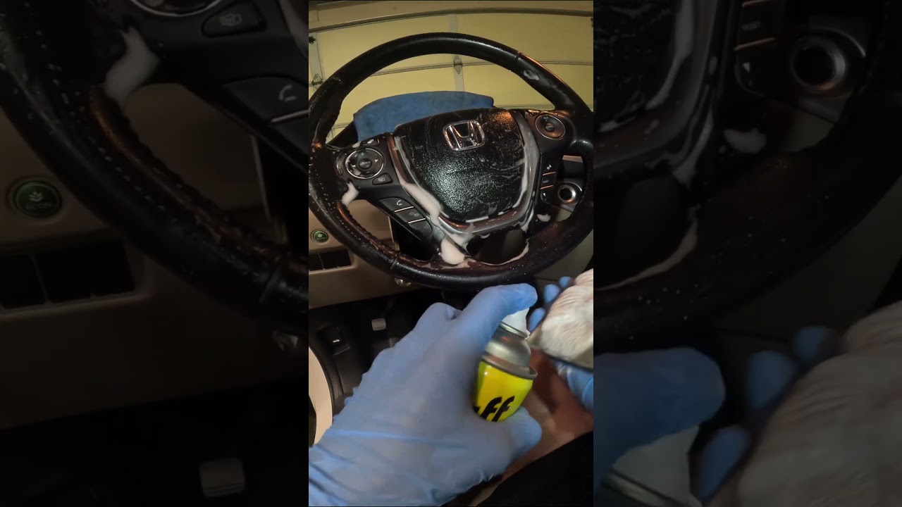 How I Deep Clean Your Nasty Steering Wheel! 🫧 