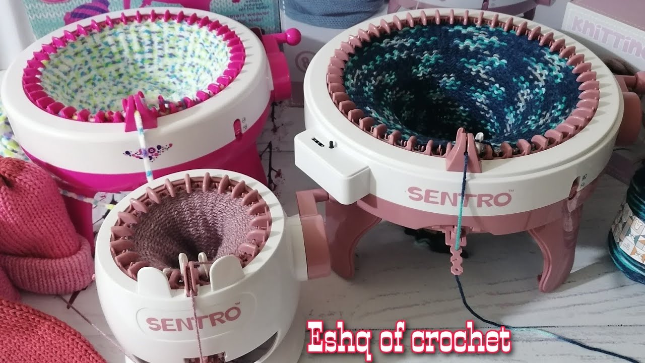 Sentro 40 Needle Knitting Machine Tutorial Basic Hat/Beanie 