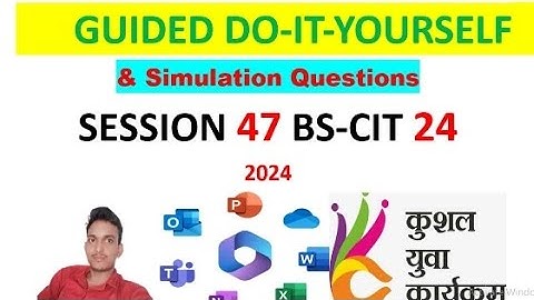 Guided Do it yourself session 47 || BS-CIT SESSION 24 #kyp #doityourself #bscit #sessions #computer
