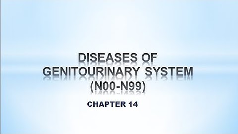 ICD-10-CM-CHAPTER 14 //DISEASES OF GENITOURINARY SYSTEM // ENGLISH// MEDICAL CODING GUIDELINES