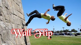 Parkour Wallflip Easy - By Turning a 360 Into A 2-Step Wall Flip #rmntube