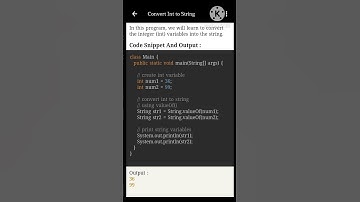 Java program to convert int to string #javaprogram #java #inttostring #shortvideo #ytshorts