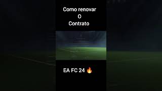 como renovar o contrato no modo carreira jogador EA FC 24 #eafc24 #youtubeshorts #shorts