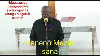 Tazama John pombe MAGUFULI alivyo jitabiria kifo chake.